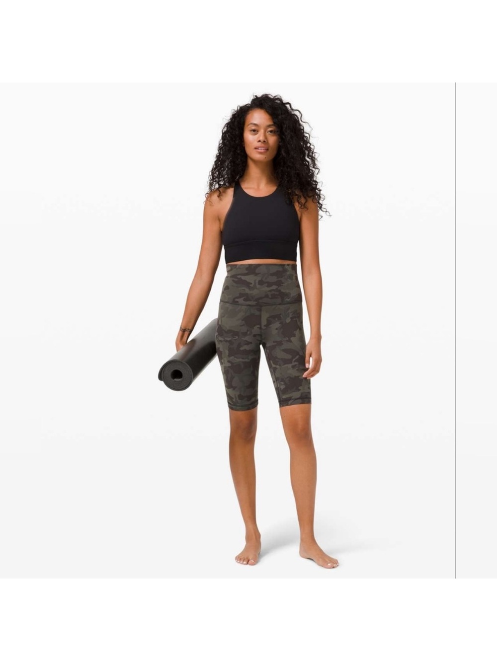Lululemon Align Super High Rise Short *10" (Incognito Camo Multi Gator Green) 14 - Picture 2 of 4